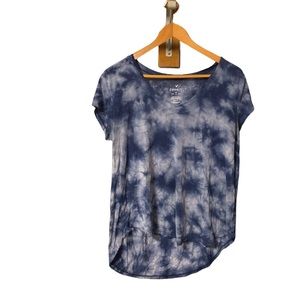 American Eagle Womens Shirt Sleeve Tie Dye Shirt
